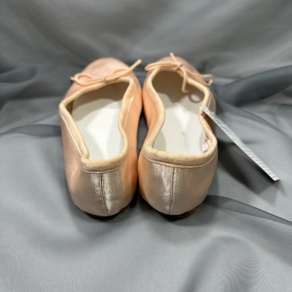 Sansha Girls Pink Satin Ballet Flats - Picture 3 of 8